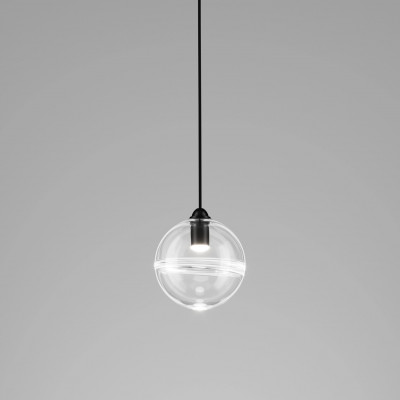 Vistosi - Poc - Oro SP S LED - Lustre moderne en aluminium - Noir/Blanc - LS-VI-OROSP000PBBNN-CRBCL221CE - Très chaud - 2700 K - Diffuse