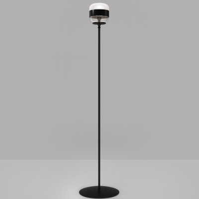 Vistosi - Retrò - Futura PT - Lampe de sol design - Blanc/Noir - LS-VI-FUTURPT000P00NE-BCNEE271CE