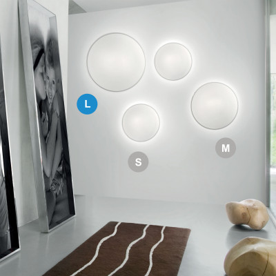 Vistosi - Round ceiling - Aurora AP PL 50 LED - Applique ou plafonnier moderne - Cristal - LS-VI-AURORPP50-0GGBC-BCCRL221CE - Très chaud - 2700 K - Diffuse