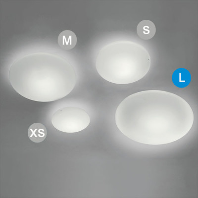 Vistosi - Round ceiling - Saba PL 50 - Plafonnier minimal - Blanc satiné - LS-VI-PLSABA50BC