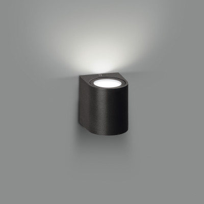 ACB - Illuminazione per esterni - Boj AP 8 LED - Lampada mono emissione a muro - Antracite - LS-AC-A204010GR - Bianco caldo - 3000 K - 60°