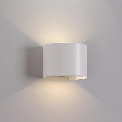 ACB - Illuminazione per esterni - Kowa AP LED - Lampada da parete biemissione in alluminio - Bianco - LS-AC-A203310B - Bianco caldo - 3000 K