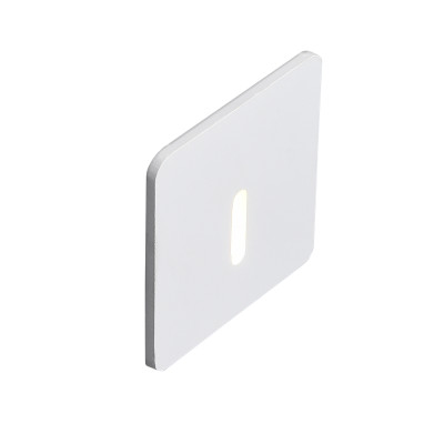 ACB - Illuminazione tecnica - Prado FA LED - Faretto segnapasso da parete ad incasso - Bianco - LS-AC-E376610B - Bianco caldo - 3000 K - 50°