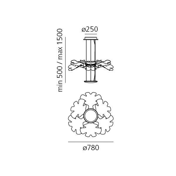 Artemide - Chlorophilia Sp Led Lampadario Di Design