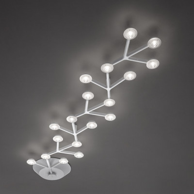 Artemide - Light Design - Led Net Line 125 PL LED - Plafoniera lineare - Bianco - LS-AR-1596050APP - Bianco caldo - 3000 K - Diffusa