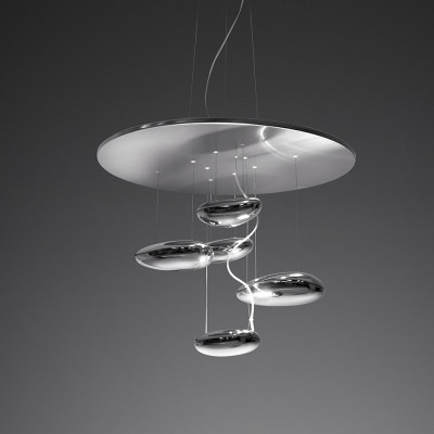 Artemide - Light Design - Mercury Mini SP LED - Lampadario di design - Cromo - LS-AR-1477110A - Bianco caldo - 3000 K - Diffusa