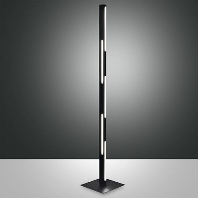 Fabas Luce - Arms - Ling PT LED - Lampada piantana dalle linee slanciate - Nero - LS-FL-3712-10-101 - Bianco caldo - 3000 K - Diffusa