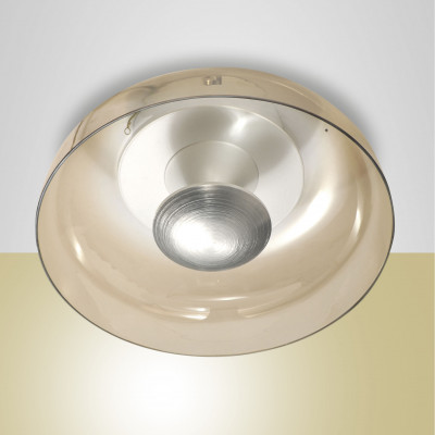 Fabas Luce - Classic Vintage - Vintage PL LED - Plafoniera di design - Ambra - LS-FL-3463-61-125 - Bianco caldo - 3000 K - Diffusa