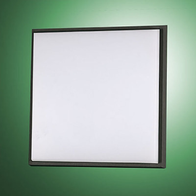 Fabas Luce - Geometric - Desdy LED PL M - Plafoniera quadrata media - Nero - LS-FL-3314-61-101 - Bianco caldo - 3000 K - Diffusa