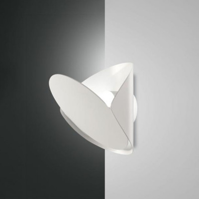 Fabas Luce - Hale - Shield AP LED - Applique di design - Bianco - LS-FL-3540-21-102 - Bianco caldo - 3000 K - Diffusa