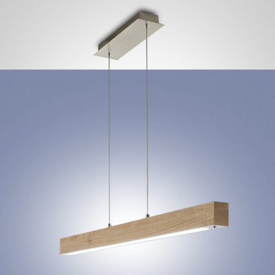 Fabas Luce - Material - Badia SP LED - Lampadario di design - Legno - LS-FL-3383-40-215 - Bianco caldo - 3000 K - Diffusa
