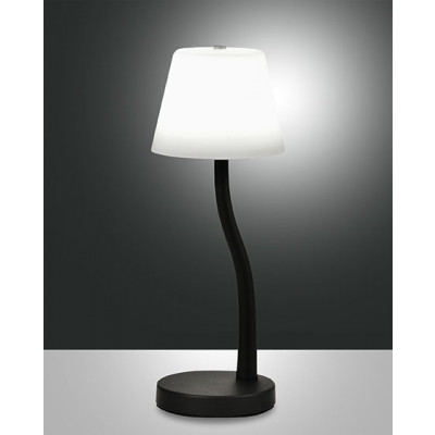 Fabas Luce - Night - Ibla TL LED - Lampada da tavolo touch dimmer - Nero - LS-FL-3703-30-101 - Bianco caldo - 3000 K - Diffusa