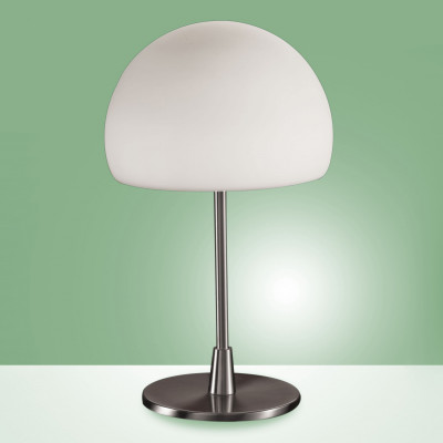 Fabas Luce - Shape - Gaia Big TL - Lampada da tavolo di design - Nichel satinato - LS-FL-2654-31-178