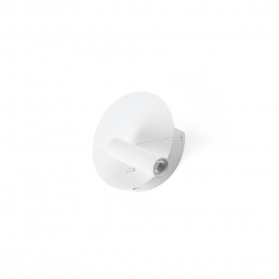 Faro - Indoor - Nit - Duas AP LED - Applique con caricatore USB - Bianco opaco - ls-fr-68467 - Super Caldo - 2700 K - 45°