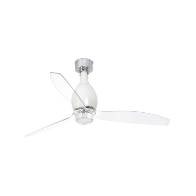 Faro - Indoor - Ventilatori - Mini Eterfan LED VE - Ventilatore con luce - Bianco glossy - LS-FR-32020-9 - Bianco caldo - 3000 K - Diffusa