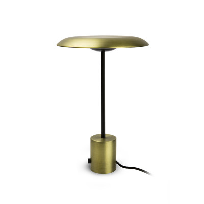Faro - Indoor - Whizz - Hoshi TL LED - Lampada da tavolo con LED dimmerabile - Nero/Oro - LS-FR-28387 - Bianco caldo - 3000 K - Diffusa