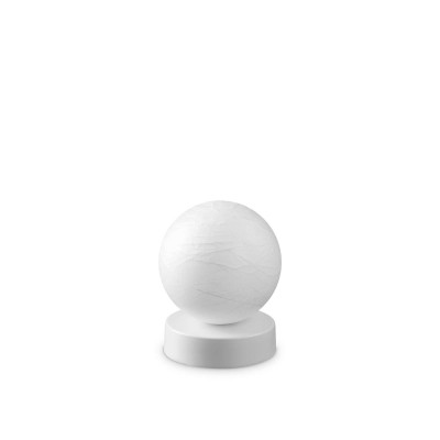 Ideal Lux - Sfera - Carta TL1 D10 - Lampada da tavolo con diffusore sferico - Decoro bianco - LS-IL-317151