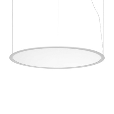 Ideal Lux - Circle - Orbit SP D93 - Lampadario moderno LED - Bianco opaco - LS-IL-328003 - Bianco caldo - 3000 K - Diffusa