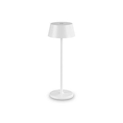 Ideal Lux - Garden - Pure TL out - Lampada da tavolo ricaricabile - Bianco opaco - LS-IL-311685 - Bianco caldo - 3000 K - Diffusa