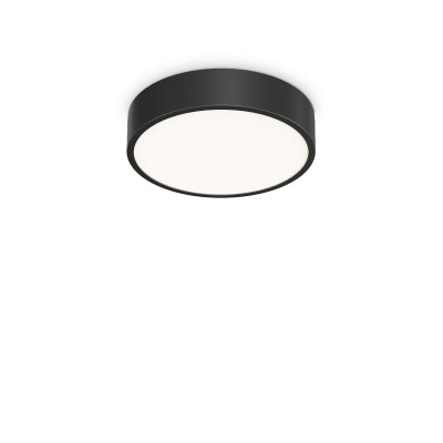 Ideal Lux - Essential - Ray PL D30 - Plafoniera LED anti-abbagliamento - Nero - LS-IL-327563 - 80°