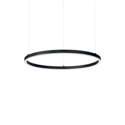Ideal Lux - Circle - Oracle Slim M Round LED - Sospensione circolare - Nero - LS-IL-229515 - Bianco caldo - 3000 K - Diffusa