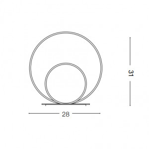 Ideal Lux - Oz TL LED - Lampada da tavolo