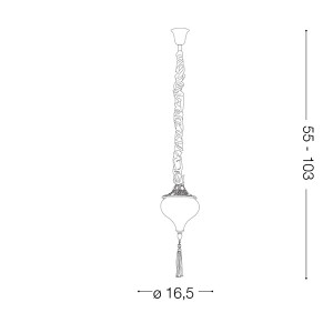 Ideal Lux Harem SP1 Lampada a sospensione