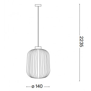 MINT SP1 Lampada a sospensione By Ideal Lux