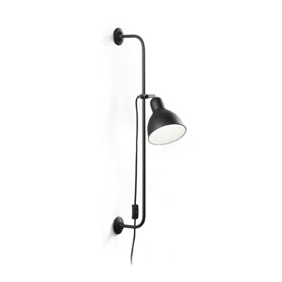 Ideal Lux - Industrial - Shower AP1 - Lampada da parete - Nero - LS-IL-179643