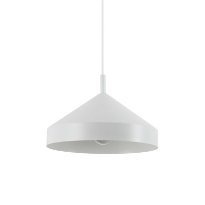 Ideal Lux - Industrial - Yurta SP1 D30 - Lampada a sospensione a forma di cono tronco - Bianco - LS-IL-285153