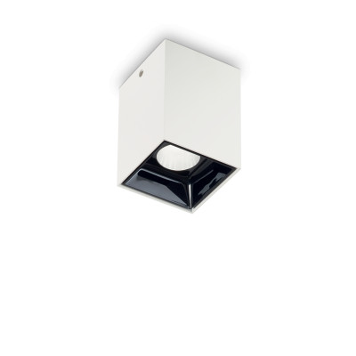 Ideal Lux - Minimal - Nitro PL S LED SQUARE - Plafoniera quadrata piccola - Bianco - LS-IL-206035 - Bianco caldo - 3000 K - Diffusa