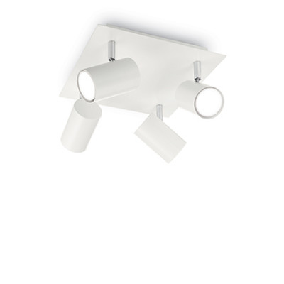 Ideal Lux - Minimal - Spot PL4 - Lampada da soffitto - Bianco - LS-IL-156774