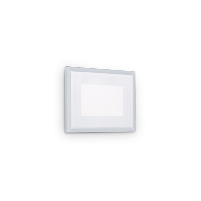 Ideal Lux - Outdoor - Indio Recessed FA S LED - Faretto ad incasso da parete - Bianco - LS-IL-255781 - Bianco caldo - 3000 K - Diffusa