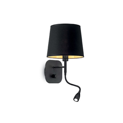Ideal Lux - Smoke - Nordik AP2 - Lampada da parete - Nero - LS-IL-158242