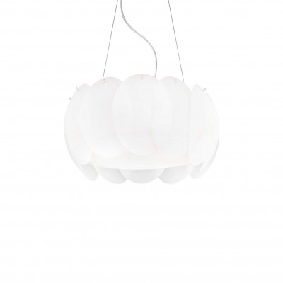Ideal Lux - White - Ovalino SP5 - Lampada a sospensione con lastre ovali - Bianco - LS-IL-074139