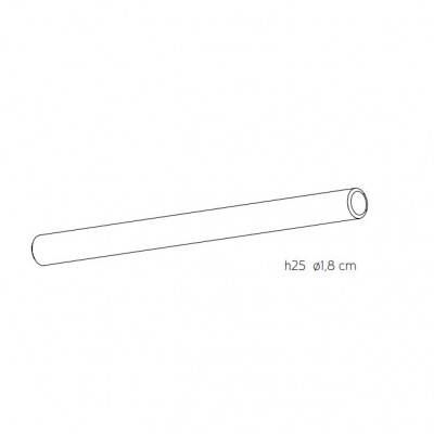 Karman - Accessori Karman - Leda accessory h25 - Accessorio per lampada sospensione - Nero opaco - LS-KR-AC293N3INT