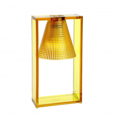 Kartell - Table Lights - Light Air TL sculturata - lampada da tavolo geometrica - Ambra - LS-KA-09135AM