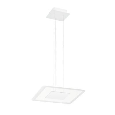 Linea Light - Aruba - Aruba SP LED S - Lampada a sospensione quadrata - Bianco - LS-LL-8928 - Bianco caldo - 3000 K - Diffusa