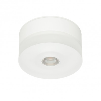 Linea Light - One to One - One to One S PL LED - Plafoniera minimal rotonda - Bianco/Bianco - LS-LL-7618 - Bianco caldo - 3000 K - 60°