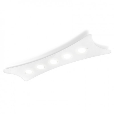 Metal Lux - Professional - Manta PL 5L Linear - Lampada da soffitto da 5 luci - Bianco lucido - LS-ML-264-305-02