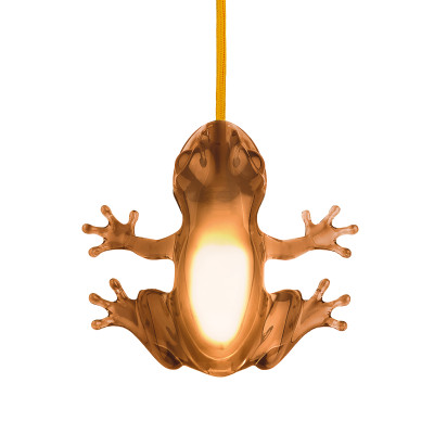 Qeeboo - Animals  - Hungry Frog TL AP - Lampada di design - Ambra - LS-QB-59001AM