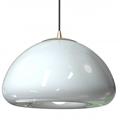 Sikrea - Glass - Luxor SP - Lampada a sospensione con diffusore in vetro - Grigio perla - LS-SI-4493