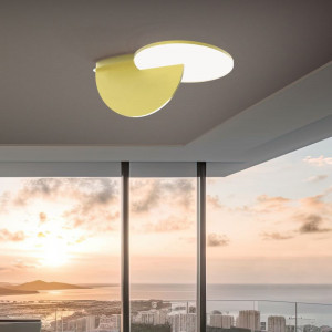 SIKREA Clara G Lampada da Parete/Soffitto a LED 2 Colori Dimmerabile