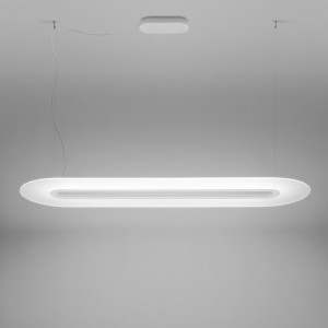 Lampadario moderno bianco stilnovo tablet led per scrivania