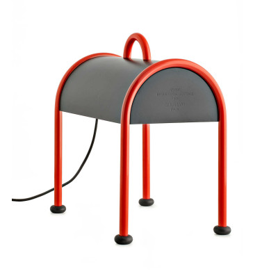Stilnovo - Vintage - Valigia TE - Lampada di design da tavolo o da terra - Rosso/Nero - LS-LL-8960