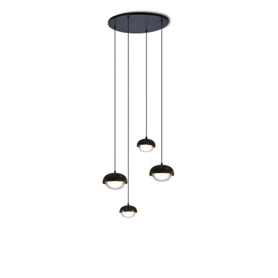 Tooy - Ball - Muse SP 4L - Lampada a sospensione 4 luci - Nero/rame - LS-TO-554.14.C74-C99