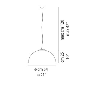 Lampada a sospensione Vistosi Dress SP G