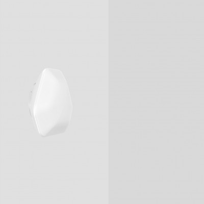 Vistosi - Implode - Modulor AP PL M E27 - Applique/plafoniera in vetro soffiato - Bianco satinato